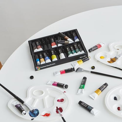 Professional Gouache Paint Set (9.7 Fl Oz)