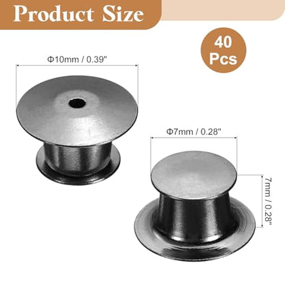 40Pcs Metal Locking Pin Backs (40 Count)
