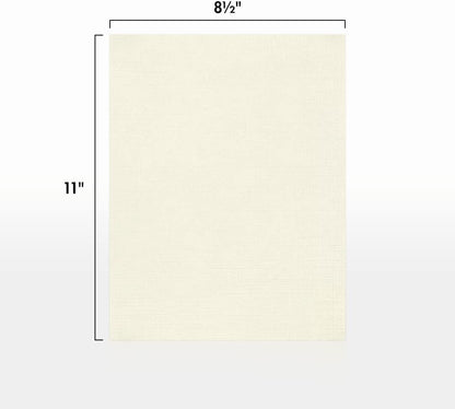 LUXPaper 8.5" x 11" Paper | Letter Size | Natural Linen | 80lb. Text | 250 Qty
