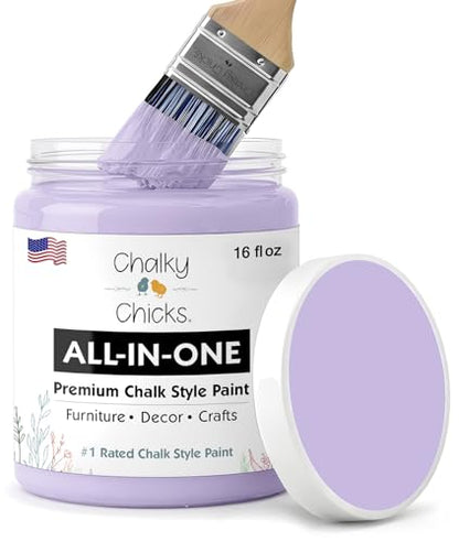 Sweet Lilac 16 Fl Oz Chalk Paint for Furniture All in One