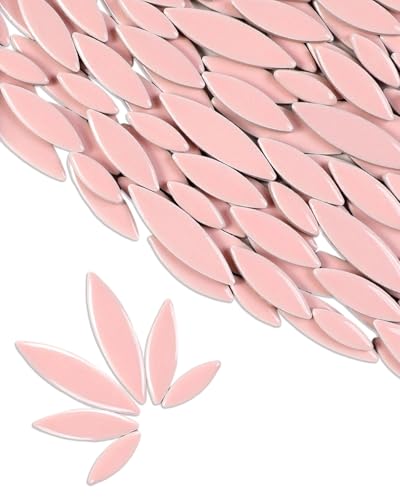 200g Ceramic Petals Bulk Mosaic Tiles for Craft (65 Count)