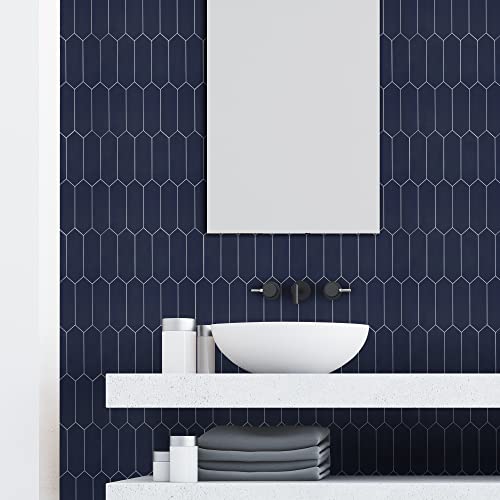 10 Sheet Long Hexagon Peel and Stick Backsplash (10 Count)