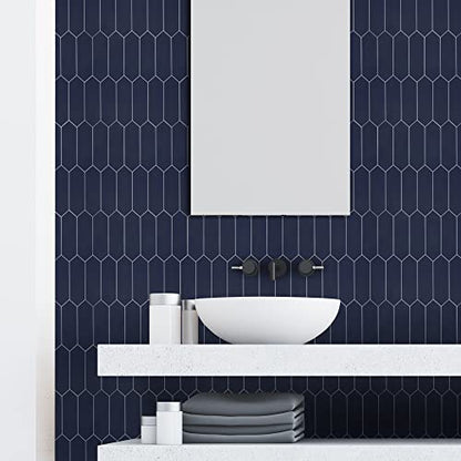 10 Sheet Long Hexagon Peel and Stick Backsplash (10 Count)