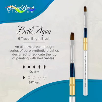 BelleAqua Travel Bright Watercolor Brush