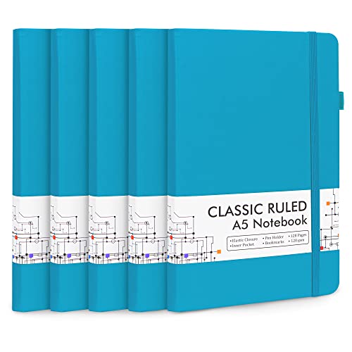 5 Pack Journal Notebook Bulk for School (5 Count)