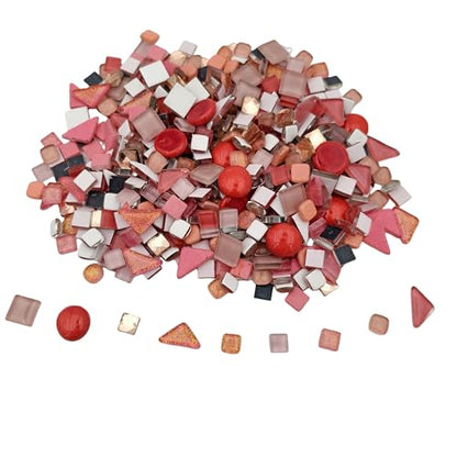 1.1LB Mixed Color Irregular Crystal Mosaic Tiles (17.637 Ounce)