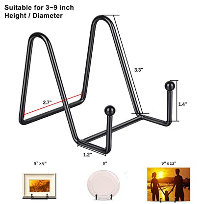 5 Pack 3 Inch Small Easel Metal Display Stands
