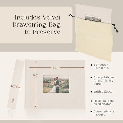 Premium Scrapbook Album with Window and Writing Space