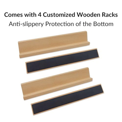 Dominos Set for Adults with 4 Wooden Racks