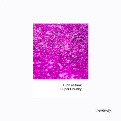 Resin Glitter Fuchsia Pink 100g Super Chunky (3.5 Ounce)
