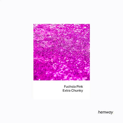 Resin Glitter Fuchsia Pink 100g Extra Chunky (3.5274 Ounce)