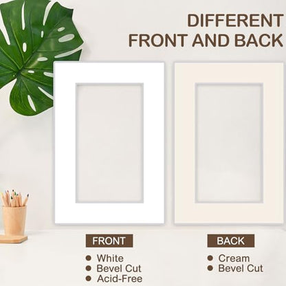 15 Pack 4x6 White Picture Mats (15 Count)