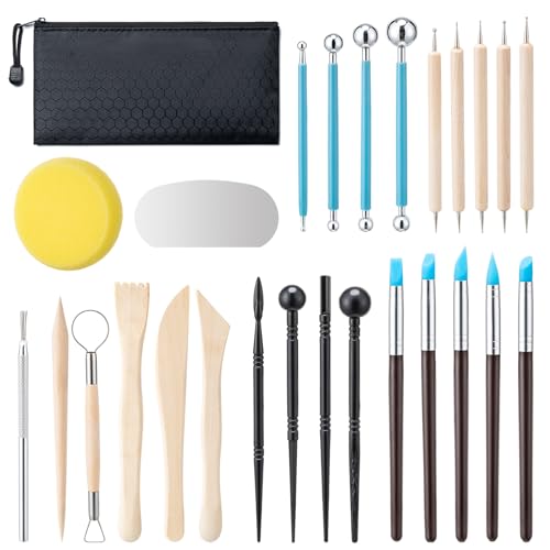 27 Pcs Polymer Clay Sculpting Tools Kit for Adults