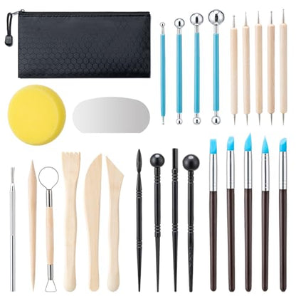 27 Pcs Polymer Clay Sculpting Tools Kit for Adults