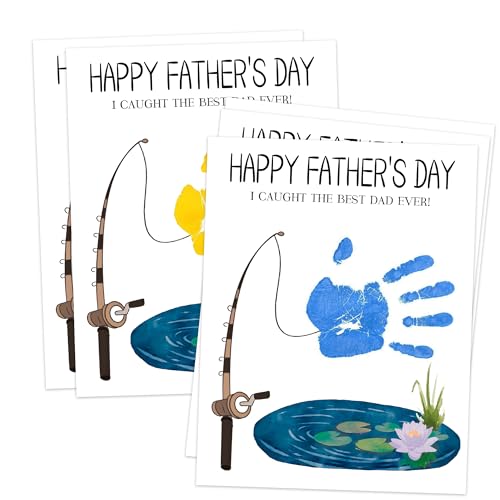 I Caught The Best Dad Ever Handprint Craft DIY Kit