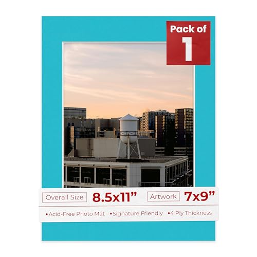 8.5x11 Mat Bevel Cut for 7x9 Photos
