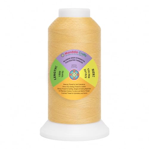 Blonde Tex 70 Polyester Heavy Duty Thread for Upholstery