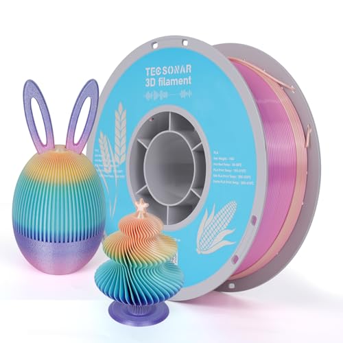 Silk Rainbow PLA 3D Printer Filament Bulk (10 Count)
