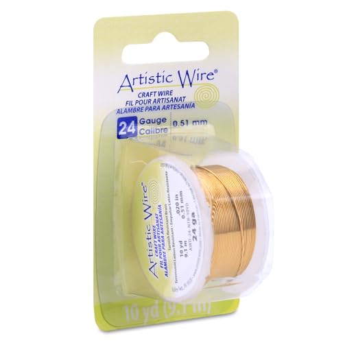 24 Gauge Tarnish Resistant Brass Craft Wire