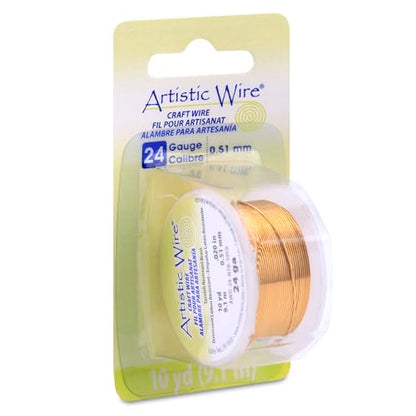24 Gauge Tarnish Resistant Brass Craft Wire