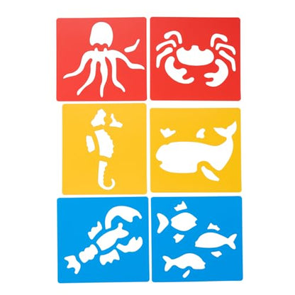 Sea Life Washable Plastic Stencils