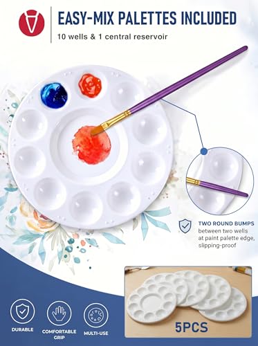 Paint Brush & Palette Set (25 Count)