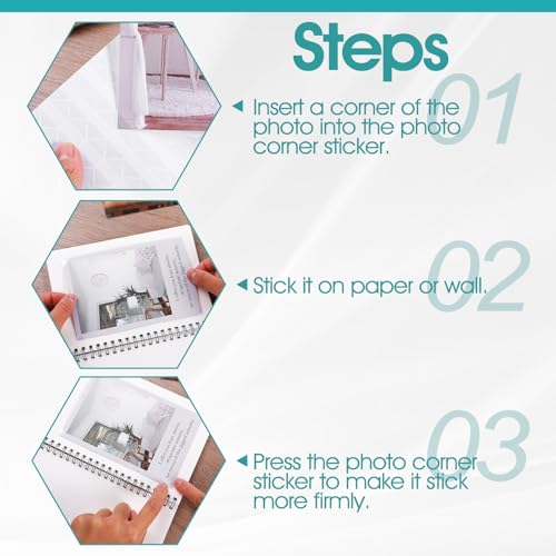 408PCS Photo Corners Self