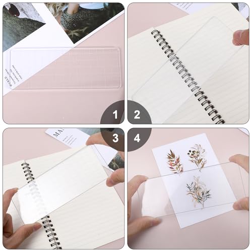 6PCS Acrylic Stamp Block with Grid Lines (6 Count)