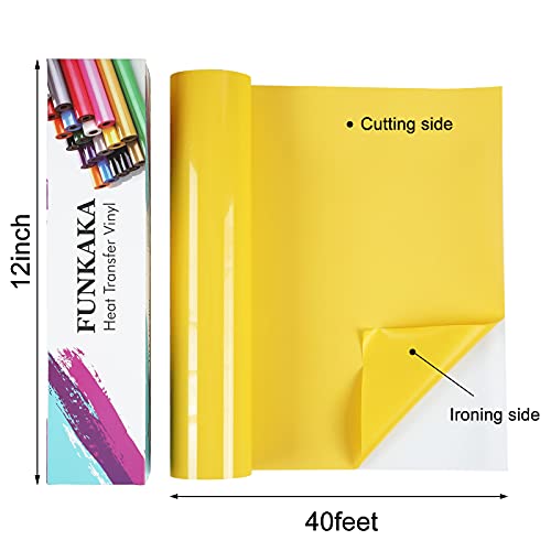 Yellow Heat Transfer Vinyl Rolls