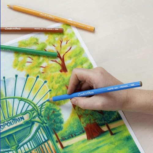 Pastel Pencils with 12 Assorted Colors (12 Count)