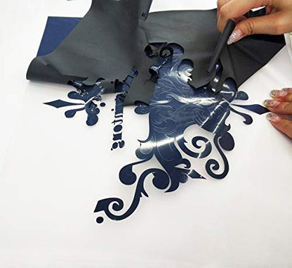 Heat Transfer Vinyl Black HTV Rolls (12 Foot)