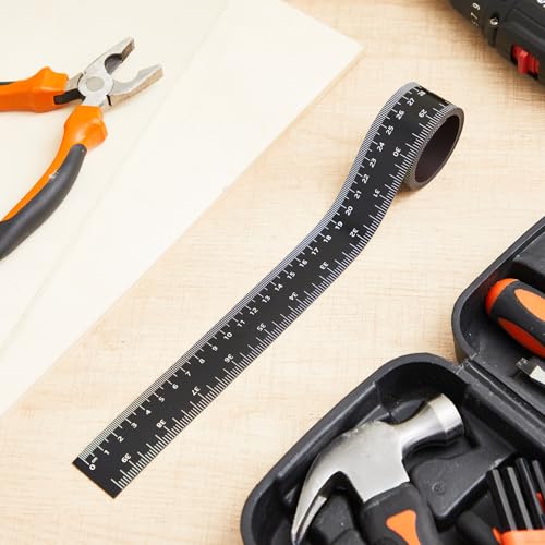 1 Pcs 39.37 Inch Magnetic Ruler Flexible Tape Magnetic Tape Measure with Both Inches and Centimeters