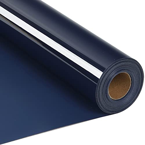 RENLITONG Navy Blue Iron on Vinyl 12Inch by 20ft Roll Heat Transfer Vinyl for T (20 Foot)