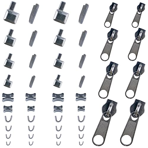 Platinum 48 Piece Metal Zipper Repair Accessories Set (48 Count)
