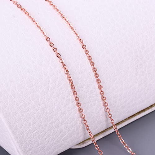 80ft Necklace Chains Jewelry Making Chain Link Rolls Bulk 2mm (80 Foot)
