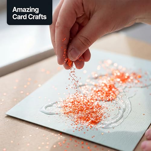 Craft Glitter Shaker Fluorescent Peach 130g Fine (3.8 Ounce)