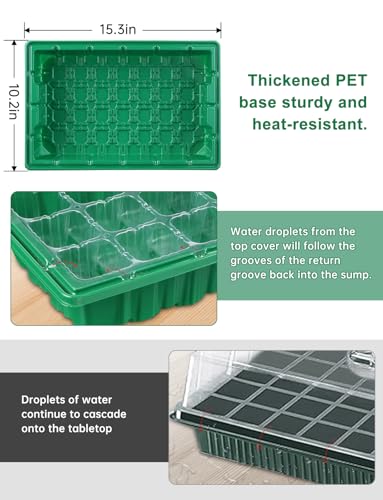 Large Seed Starter Trays with Heat Mat