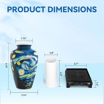 3D Puzzle Vase for Adults with 120 Plastic Pieces