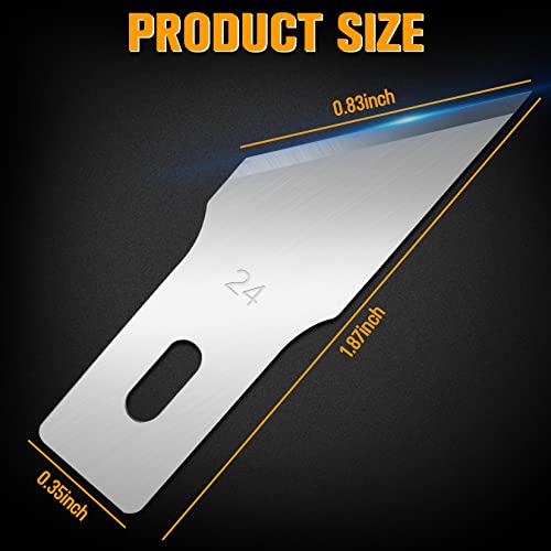 100 Pack Exacto Knife Blades #24 (100 Count)
