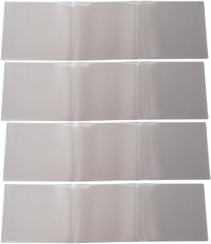 aoG Mahjong Card Holder for Mah Jongg Hands and Rules, Non Glare, PVC Plastic, Soft, Durable, 2025 (Large - 4 pcs)