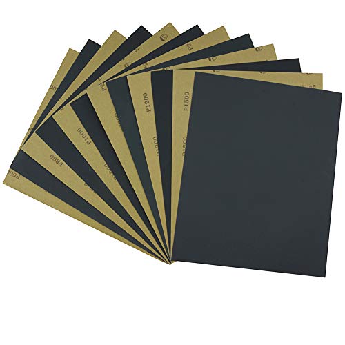 MAXAMN 600 2000 Grit Sandpaper (10 Count)