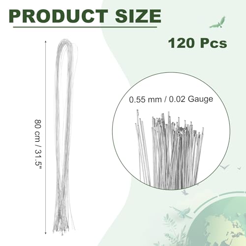 32 Inch 24 Gauge Floral Stem Wire (3 Count)