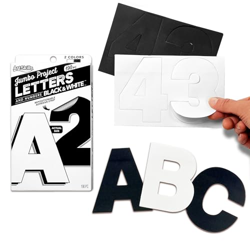 Poster Letters 4” Paper Letters for Poster Board Projects (190 Count)