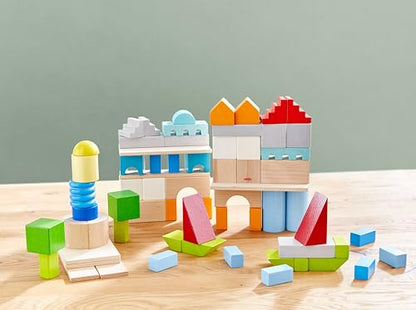 Colored Wooden Building Blocks