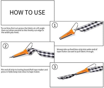 Bias Tape Makers Kit of 5 Sizes 1