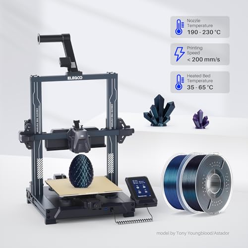 PLA 3D Printer Filament 1.75mm Galaxy Peacock Blue 1KG (35.27 Ounce)