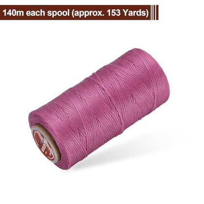 Flat Leather Sewing Waxed Thread