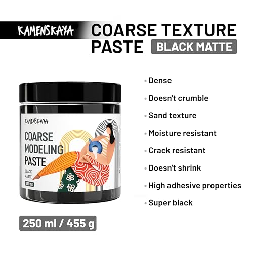 Coarse Modeling Paste for Textured Art and Acrylic Painting (8.45 Fl Oz)