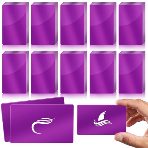 100 Pcs Metal Business Cards Aluminum Laser Engraving Blanks