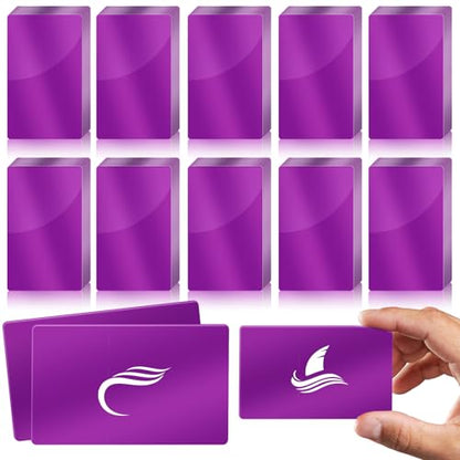 100 Pcs Metal Business Cards Aluminum Laser Engraving Blanks